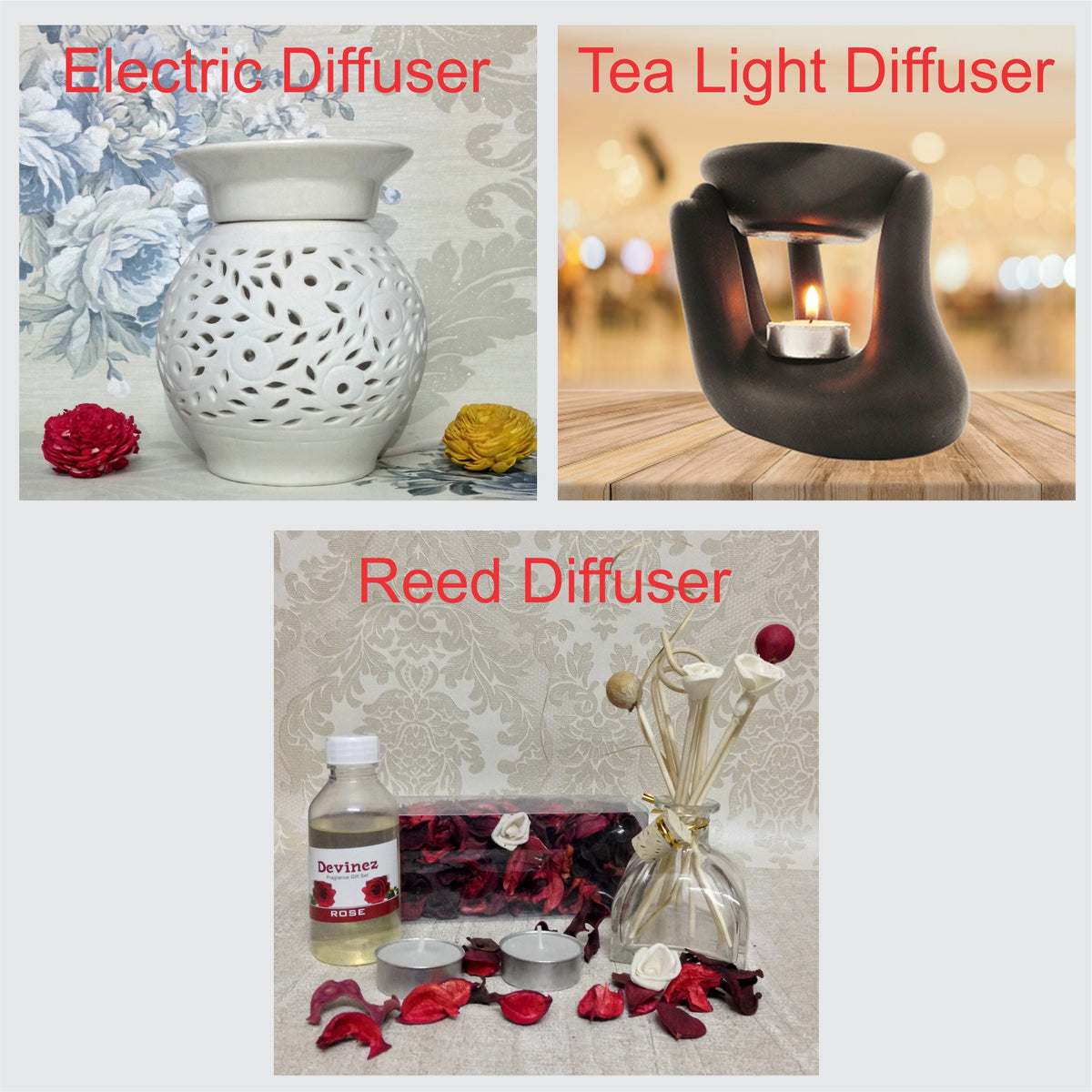 Electric Diffusers/ Tea Light Diffusers/ Reed Diffusers – Tagged